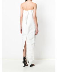 Белое платье-макси от Rick Owens