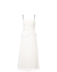 Белое платье-миди из фатина от Jason Wu Collection