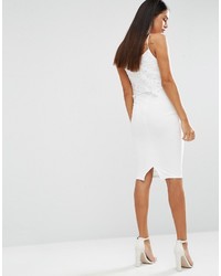 Белое платье-миди крючком от AX Paris