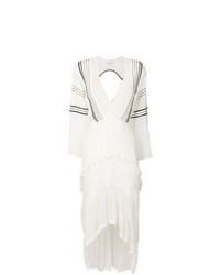 Белое платье-миди с вышивкой от IRO