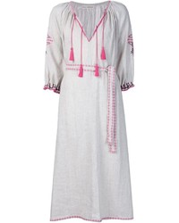 Белое платье-миди с вышивкой от Ulla Johnson