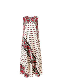 Белое платье-миди с принтом от RED Valentino