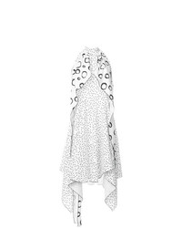 Белое платье-миди с принтом от Ssheena