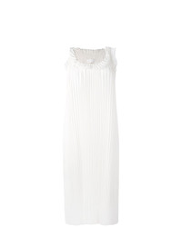 Белое платье-миди со складками от Maison Margiela
