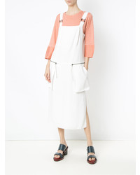 Белое платье-миди от Alcaçuz