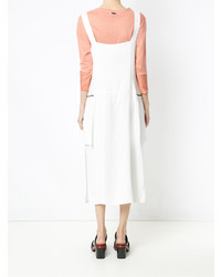 Белое платье-миди от Alcaçuz