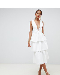 Белое платье-миди от Asos Tall
