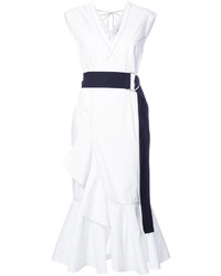 Белое платье-миди от Derek Lam 10 Crosby