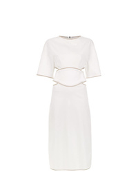 Белое платье-миди от Framed