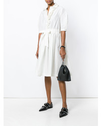 Белое платье-миди от Lanvin