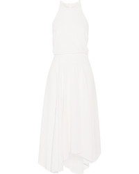 Белое платье-миди от Halston