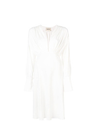 Белое платье-миди от Khaite