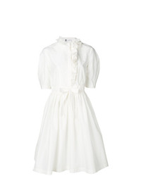 Белое платье-миди от Lanvin