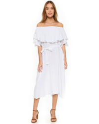 Белое платье-миди от MLM Label