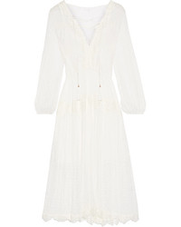 Белое платье-миди от Zimmermann