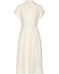 Белое платье-миди