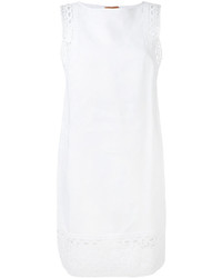 Белое платье прямого кроя крючком от Ermanno Scervino