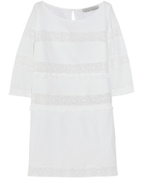 Белое платье прямого кроя крючком от Heidi Klein