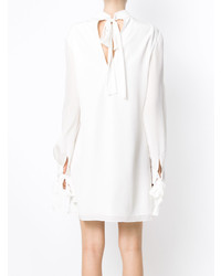 Белое платье прямого кроя от Tufi Duek