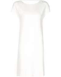 Белое платье прямого кроя от Agnona