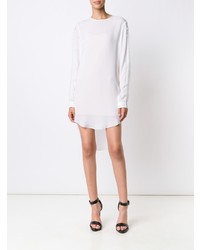 Белое платье прямого кроя от Thomas Wylde