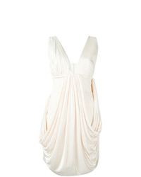 Белое платье прямого кроя от Fausto Puglisi