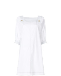 Белое платье прямого кроя от Fay
