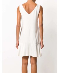 Белое платье прямого кроя от Theory