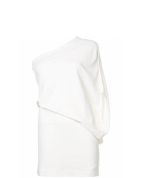 Белое платье прямого кроя от Halston Heritage