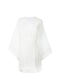 Белое платье прямого кроя от Isabel Benenato