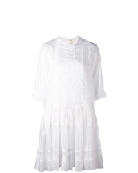 Белое платье прямого кроя от Maison Rabih Kayrouz