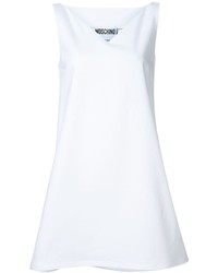 Белое платье прямого кроя от Moschino