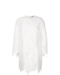 Белое платье прямого кроя от MSGM
