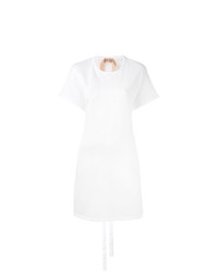 Белое платье прямого кроя от N°21