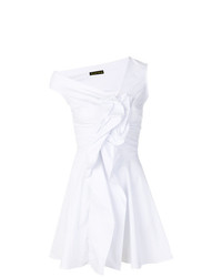 Белое платье прямого кроя от Plein Sud