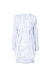 Белое платье-рубашка в вертикальную полоску от Ermanno Scervino