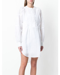 Белое платье-рубашка с вышивкой от Ermanno Scervino