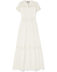 Белое платье-рубашка с вышивкой от Paul & Joe