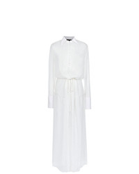 Белое платье-рубашка от Andrea Bogosian