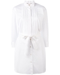 Белое платье-рубашка от Burberry