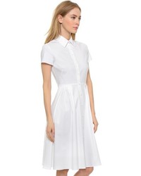 Белое платье-рубашка от RED Valentino