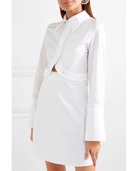 Белое платье-рубашка от Ellery