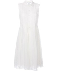 Белое платье-рубашка от Diane von Furstenberg