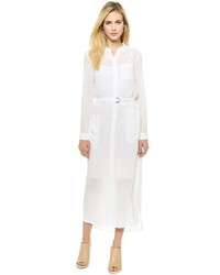 Белое платье-рубашка от DKNY