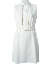 Белое платье-рубашка от Dsquared2