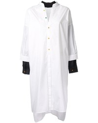 Белое платье-рубашка от Enfold