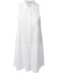 Белое платье-рубашка от Equipment