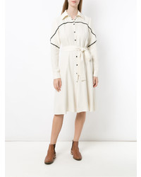 Белое платье-рубашка от Olympiah