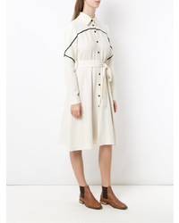 Белое платье-рубашка от Olympiah