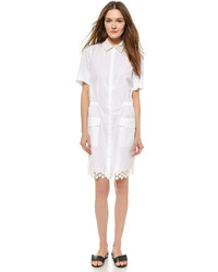 Белое платье-рубашка от Joseph